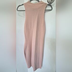 Bar III Peach Ribbed Knit Dress